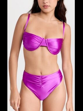 Good American Ruched Good High Waist Bikini